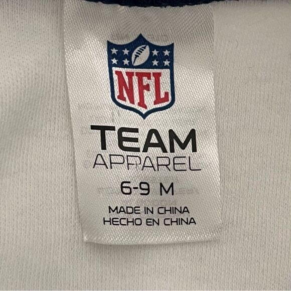 NFL Seattle Seahawks Baby Bodysuit - White and Navy with Green Accents - Picture 3 of 4